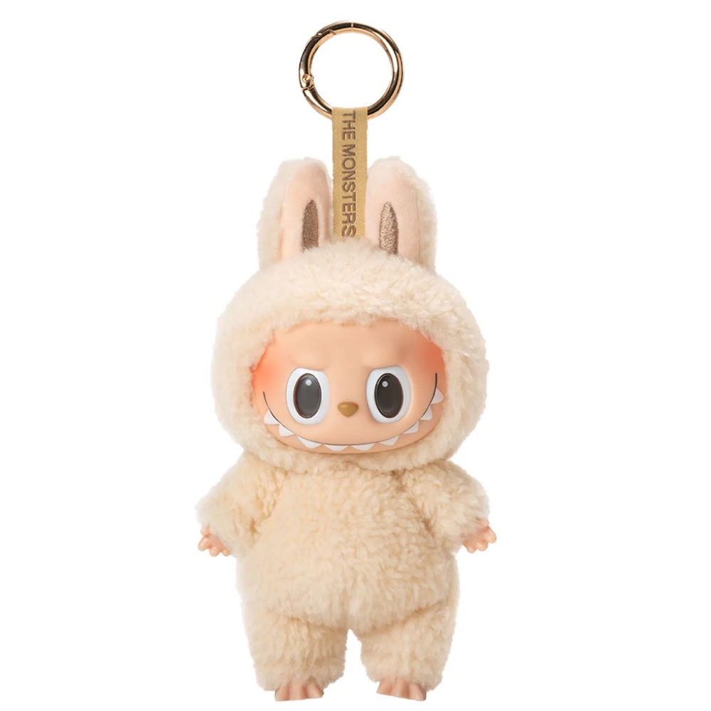 Pop Mart The Monsters Exciting Macaron Soymilk Labubu Plush Pendant Keychain